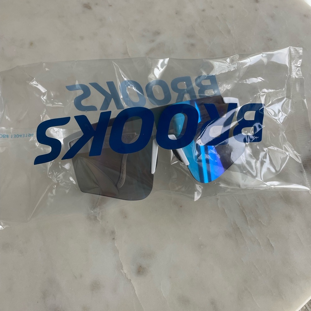 Brooks White and Black Sunglasses